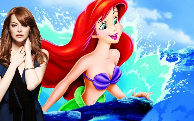 Ariel Disney and Emma Stone