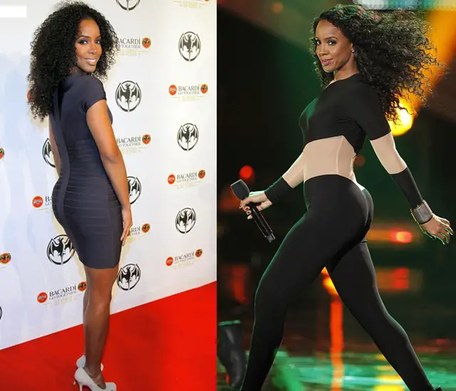 Kelly Rowland Butt Implants Plastic Surgery Before and After
